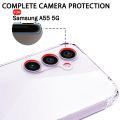 Samsung Galaxy A55 5G Transparent Soft & Flexible TPU Mobile Back Cover. 