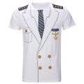 Men's Summer 3D Printed Captain T-Shirt Short Sleeve Clothing Casual Plus Size Cosplay Streetwear Fashion Outdoor Tees Tops.