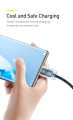 Baseus USB to Type-C 100W Crystal Shine Series Fast Charging Data Cable 1.2m Black CAJY000401. 