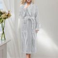 Thicken Warm Robe Women's Winter Casual Plush Shower Bathrobe Ladies Fleece Sleepwear Pajamas House Robe Kimono Dressing Gown. 