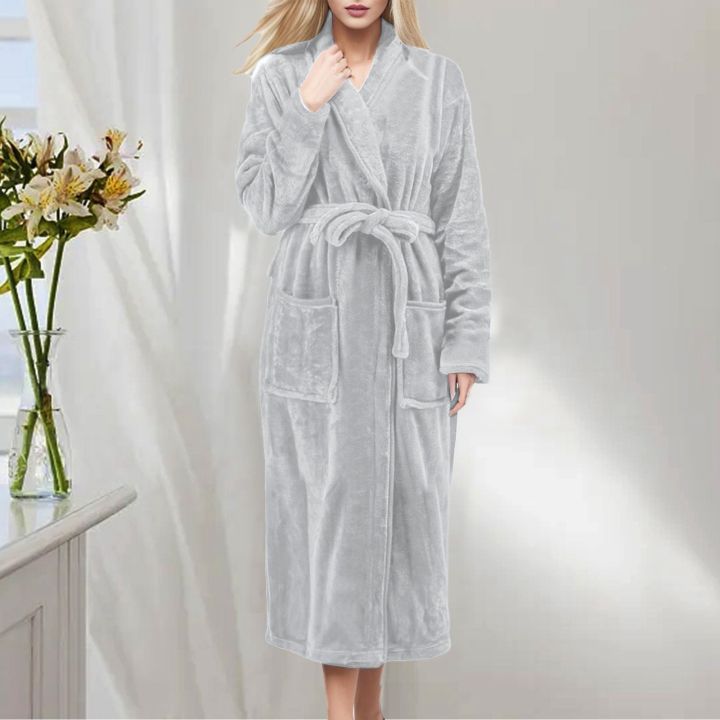 Thicken%20Warm%20Robe%20Women's%20Winter%20Casual%20Plush%20Shower%20Bathrobe%20Ladies%20Fleece%20Sleepwear%20Pajamas%20House%20Robe%20Kimono%20Dressing%20Gown%20-%20Image%202