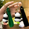 Cute Cartoon Panda Keychain Silicone Animal Doll Pendant Keyring Bag Charms Cherry Super Store. 
