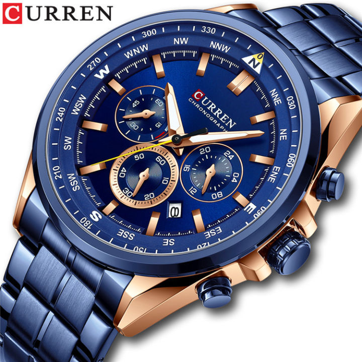 CURREN%20/CARREN%208399%20Steel%20Band%20Watch%20Minimalist%20Calendar%20Large%20dial%20Business%20Watch%20Waterproof%20Men's%20Fashion%20-%20Image%203