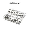 Stainless Steel Cloth Drying Clip-Silver 20 Pieces Set - Hanger.