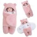 Baby Sleeping Bag Ultra-Soft Fluffy Fleece Newborn Receiving Blanket Infant Boys Girls Clothes Sleeping Nursery Wrap Swaddle HOT( 0-12) month. 