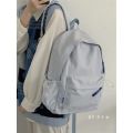 Solid Color Muji Simplicity All-Matching Schoolbag Female Korean StyleinsFresh Girl Backpack Japanese College Students' Backpack.
