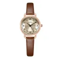 Godigo fashion retro style design sense small dial literary ins temperament belt quartz ladies watch women. 