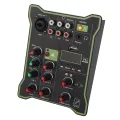 Mini Audio Mixer, Automatically Beautify Voice 5 Channel Audio Mixer for Tablets for Computers. 