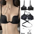 Women's Deep U Low Cut Super Push Up Backless Bra.