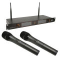 UHF Wireless Microphone System, 1 To 2 UHF Dynamic Handheld Microphone Dual Channel for Classroom for Stage. 