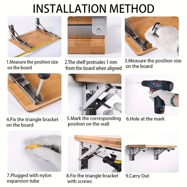2%20piece%20Heavy%20Duty%20Folding%20Shelf%20Brackets%20-%208,%2010%2012%20-%20Wall%20Mounted%20for%20Bench%20Table%20with%20Screws%20-%20Image%204