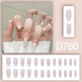 24 Pcs artificial Fake Nails Box For Women added with Liquid Glue. 
