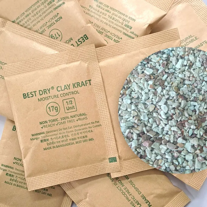 Best%20Dry%20Clay%20Kraft%2017%20gm%205%20pieces%20packing%20by%20high%20quality%20Kraft%20paper,%20Thirty%20percent%20humidity%20absorption%20capacity%20Dry%20Clay%20Desiccant%20-%20Image%206