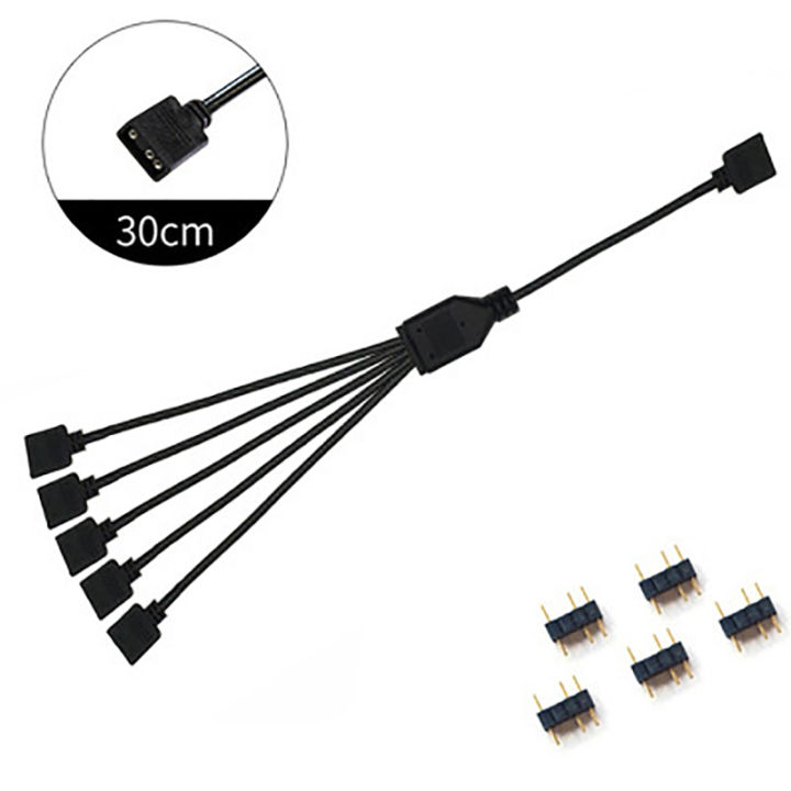 12V%204Pin%20Splitter%205V%203%20Pin%201%20To%204/3/2%20Universal%20Mainboard%20ARGB%20Extension%20Cable%20With%20Adapter%20Pin%20For%20Mainboard%20DIY%20Tetuo%20-%20Image%203
