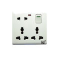 8 Pin Multi Socket Multi Function Universal Wall Switch Socket. 