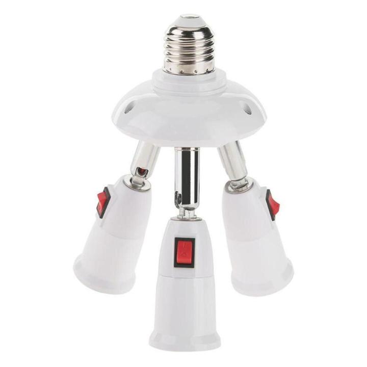 【VisioN Shop】Splitter Heads Lamp Base Adjustable Light Holder Adapter Socket