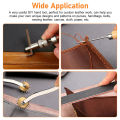 18pcs Leather Tooling Kits Include Awl Polish Tool Punch Tool Leather Craft Punch Tools Kit For Beginner Professionals. 