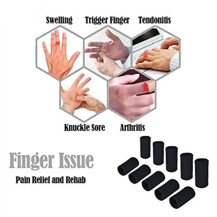 %E3%80%90Xiaofeng%E3%80%91New%20FG%2010Pc%20Finger%20leeve%20upport%20Thumb%20plint%20Brace%20For%20Breathable%20Elatic%20Finger%20Tape%20For%20Baketball%20Tenni%20Baeball%20Badminton%20#284469%20-%20Image%205