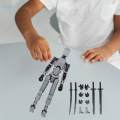 3D Printed Action Figure 30cm with Interchangeable Hands Movable Action Figure for Photographing. 