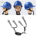 Chin Strap Quick Release Buckle Cupped Hard Hat Chin Strap Attachment Vertical Hole Gray.