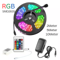 RGB 2835 LED Strip light Mobile App & 24 Key Remote 12V Supply Power Choos on Option (2Meter/5Meter/10Meter). 