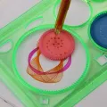 Spirograph Drawing Circle Designs Set Design Ruler- Multi-Color. 