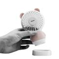 Portable Rechargeable Mini Cooling USB Fan Led Colorful Night Light - Pink. 