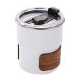 【Bestselling Product】 Heat Resistant Coffee Mug Non-slip Stainless Steel With Lid Camping Mug Portable Stainless Steel Mug for Outdoor Picnic Camping. 