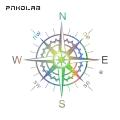 【Mary DAI Store】NSWE Compass Wind Rose Auto Decal Car Window Waterproof Interesting Fashion Car Stying Sticker. 