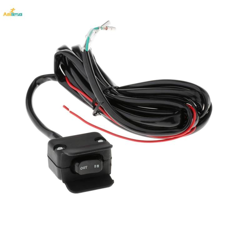 Yamaha R Winch Rocker Switch 12V Winch Rocker Thumb Switch & Mounting Bracket Replaces for ATV Heavy ...