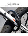 4 Digit Multifunctional Combination Keyless Password Anti-Theft Bicycle Shock Vibration Bike Security Cycling Lock Multicolor. 