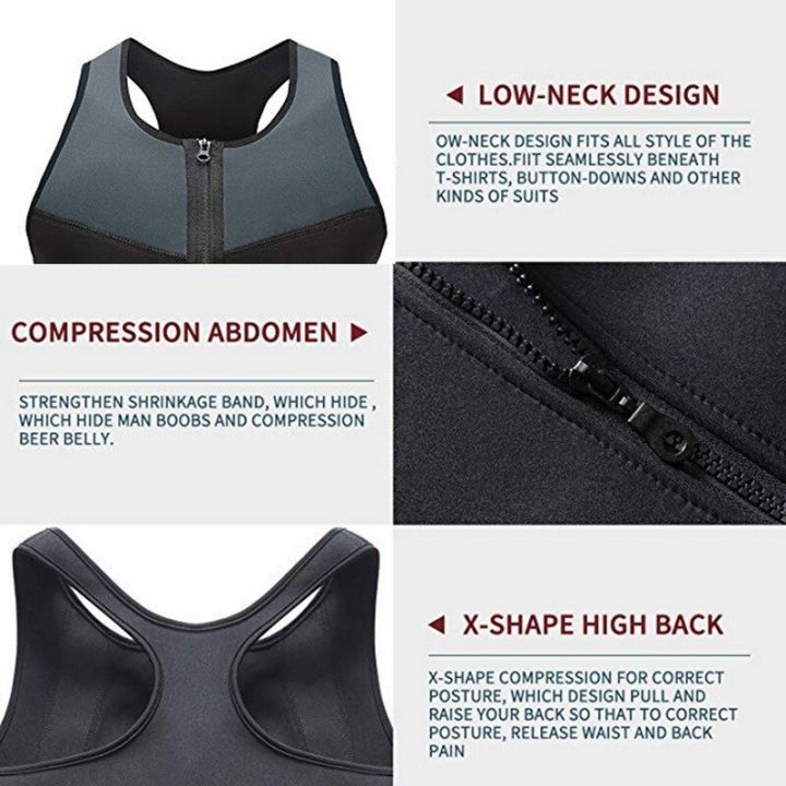 Men's%20Zipper%20Neoprene%20Sauna%20Suit%20Slimming%20Vest%20Weight%20Loss%20Shapewear%20Tummy%20Control%20Body%20Shapers%20Workout%20Compression%20Corset%20Tops%20-%20Image%203