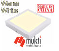 Imported China 12 Watt Square Surface Panel Warm White Down led light Wall Mounted Ceiling 12W. 