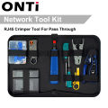 ONTi Network Tool Kit Professional Portable Ethernet Computer Maintenance LAN Cable Tester Crimper Cutter Repair Set with Bag.