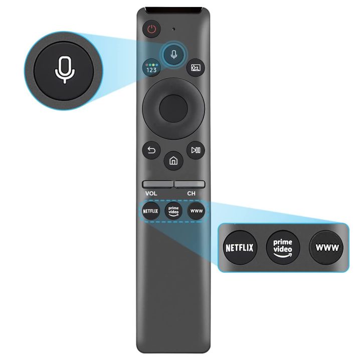 Bluetooth%20Voice%20Command%20Smart%204K%20TV%20Remote%20Control%20Samsang%20Ultra%20Curved%20TV%20Remote%20Control%20and%20Compatible%20for%20Samsung%20LED%20Android%20UHD%20OLED%20QLED%20Television%20-%20Image%202