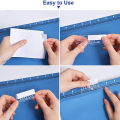 100pcs Hanging File Folder Tabs with Inserts for Hanging Folders Clear Plastic 2 Inch File Folder Tabs for Quick Identification. 