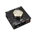 ZK-F502E Cool Volume Indicator Bluetooth Audio Power Amplifier Board Module LC Filter Stereo 50W+50W. 
