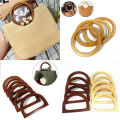 Bag Handle Bag Accessory Wooden Root Handle Wooden Circle Handle Environmental Round Handcrafted Wooden Handle.