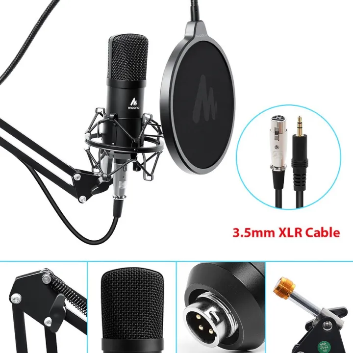 MAONO%20AU-A03%20Podcast%20Studio%20Condenser%20Microphone%20with%20Boom%20Arm%20Kit%20For%20Youtube%20Record%20Vlog%20Livestream%20Gaming%20-%20Image%202