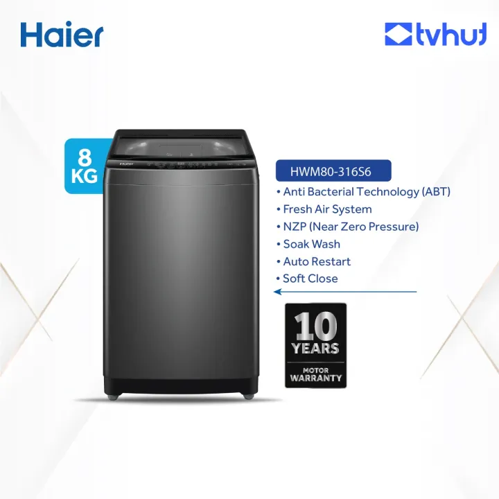 Haier 8 KG Top Load Automatic Washing Machine HWM80-316S6