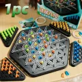 Creativity Chain Triangle Chess Game Chain Triangle Game Interactive Peg Game Puzzle Triangle Chess Triggle Board Game Exercise Thinking Toys Desktop Puzzle Game. 