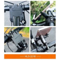 Aluminum Adjustable 360 Degree Rotating Mobile Stand Phone Mount for Bicycle Metal Bike Mobile Holder For Mobile Phones Bracket Motorcycle Bicycle Takeaway rider.