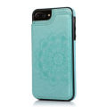 Applicable iPhone15 Phone Case Mandala Embossed Mobile Phone Leather Case Crazy Horse Pattern S22U Card Holder Protective Shell. 