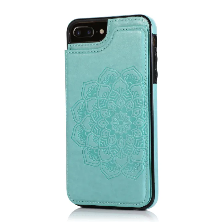 Applicable%20iPhone15%20Phone%20Case%20Mandala%20Embossed%20Mobile%20Phone%20Leather%20Case%20Crazy%20Horse%20Pattern%20S22U%20Card%20Holder%20Protective%20Shell%20-%20Image%205