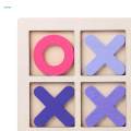 Tic TAC Toe Board Game Family Games Handmade Noughts and Crosses for Adult Families Kids Indoor. 