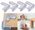 4 Pcs 1 Set Baby Safety Corner Silicon Bumper Furniture Guard / Furniture Conner Safety For Baby Child, Kids. Corner Protector( Soft & Comfortable) Import Form China. 