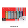 8 Colors Metallic Highlighter Fluorescent Glitter Markers Note Taking Shining Pen for Journaling Scrapbooking Supplies Drawing Art.