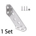 1/10 Set Stainless Steel Universal Furniture Corner Bracket Angle Fasten Connector Bedframe Cabinet Drawer Chair Hardware Triangle Support Frame.