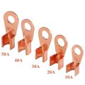 Open Barrel Copper Ring Lug Terminals Wire Crimp Connector Assortment Kit OT 10A 20A 30A 40A 50A (Pack of 70). 