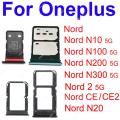 Sim Tray SD Card Tray Holder Card Compatible with OnePlus Nord 2 Nord N10 N20 N100 N200 N300 Nord CE CE2 5G With Sim Ejector Pin Replacement Part. 
